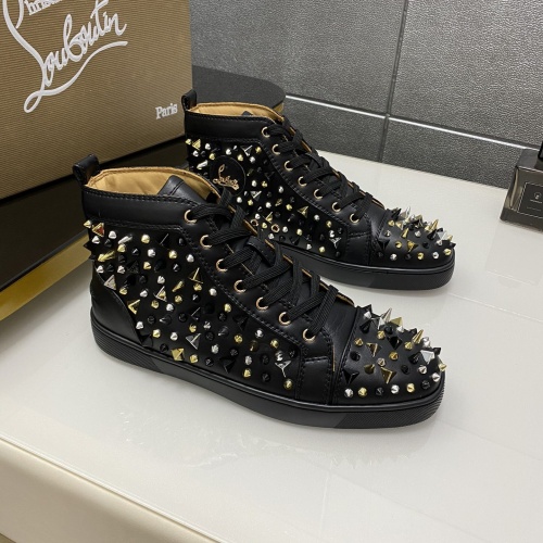 Cheap Christian Louboutin High Top Shoes For Men #1243187, $$96.00 USD On Christian Louboutin High Top Shoes