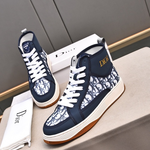 Replica Christian Dior High Top Shoes For Men #1243367 $82.00 USD for Wholesale