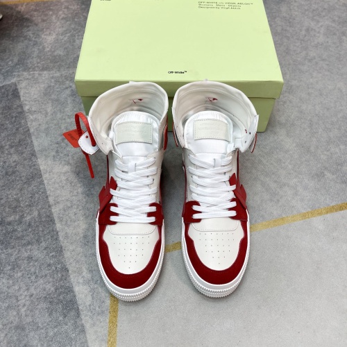 Replica Off-White High Tops Shoes For Men #1243393 $102.00 USD for Wholesale