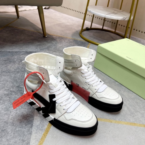 Replica Off-White High Tops Shoes For Men #1243396 $102.00 USD for Wholesale