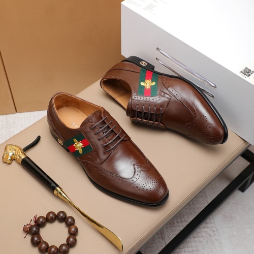 Replica Gucci Oxfords Shoes For Men #1243812 $88.00 USD for Wholesale