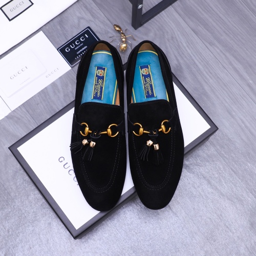 Replica Gucci Oxfords Shoes For Men #1243899 $88.00 USD for Wholesale