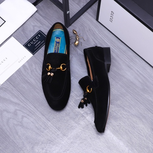 Replica Gucci Oxfords Shoes For Men #1243899 $88.00 USD for Wholesale