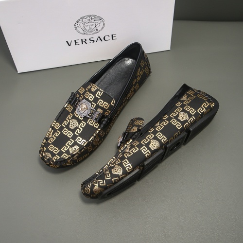 Cheap Versace Leather Shoes For Men #1243919, $$68.00 USD On Versace Leather Shoes