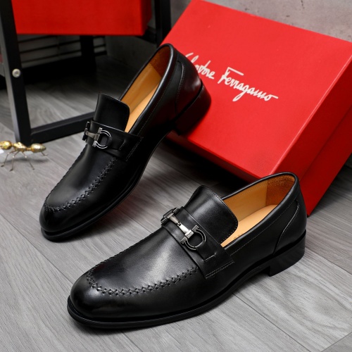 Cheap Salvatore Ferragamo Leather Shoes For Men #1243984, $$82.00 USD On Salvatore Ferragamo Leather Shoes