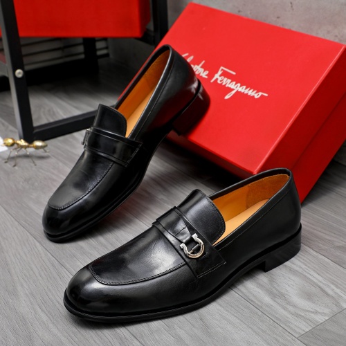 Cheap Salvatore Ferragamo Leather Shoes For Men #1243987, $$82.00 USD On Salvatore Ferragamo Leather Shoes