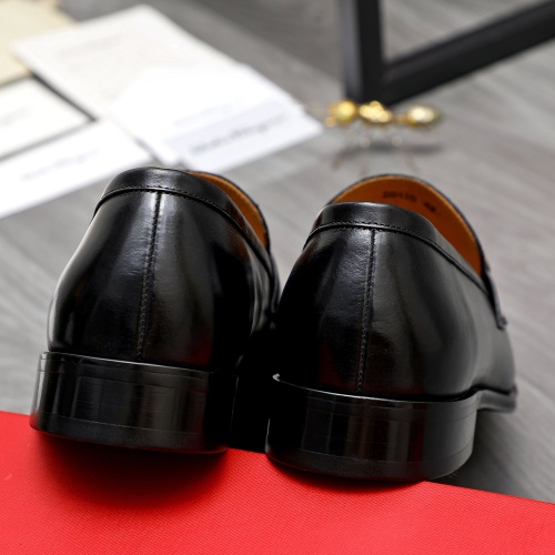 Replica Salvatore Ferragamo Leather Shoes For Men #1243987 $82.00 USD for Wholesale