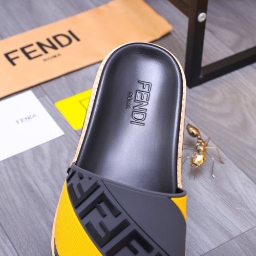 Replica Fendi Slippers For Men #1244520 $52.00 USD for Wholesale