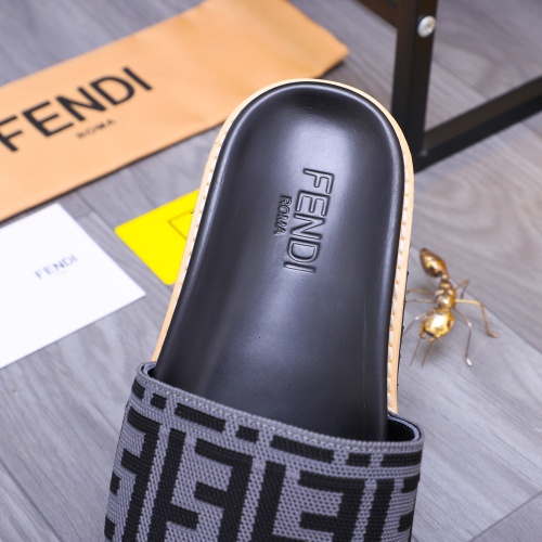 Replica Fendi Slippers For Men #1244526 $52.00 USD for Wholesale