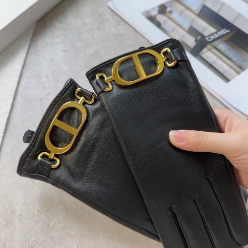 Replica Christian Dior Gloves For Women #1244579 $40.00 USD for Wholesale