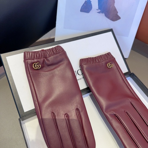 Replica Gucci Gloves For Women #1244609 $45.00 USD for Wholesale