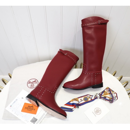 Replica Hermes Boots For Women #1244860 $118.00 USD for Wholesale