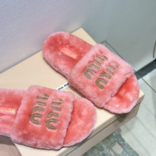 Replica MIU MIU Slippers For Women #1245043 $98.00 USD for Wholesale