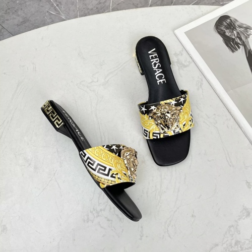 Replica Versace Slippers For Women #1245181 $80.00 USD for Wholesale