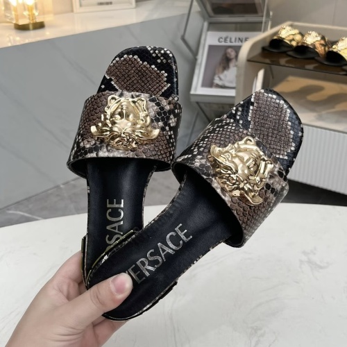 Replica Versace Slippers For Women #1245182 $80.00 USD for Wholesale