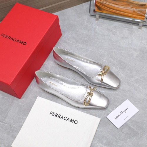 Replica Salvatore Ferragamo Flat Shoes For Women #1245309 $112.00 USD for Wholesale