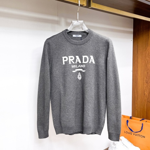 Cheap Prada Sweater Long Sleeved For Men #1246245, $$72.00 USD On Prada Sweater