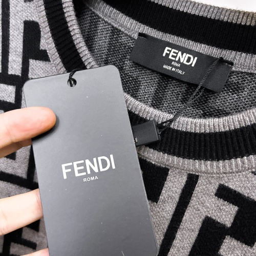 Replica Fendi Sweaters Long Sleeved For Men #1246271 $72.00 USD for Wholesale