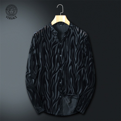 Cheap Versace Shirts Long Sleeved For Men #1246430, $$56.00 USD On Versace Shirts