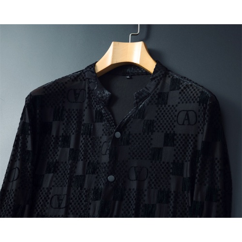 Replica Valentino Shirts Long Sleeved For Men #1246433 $56.00 USD for Wholesale