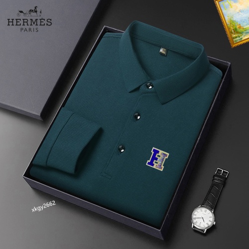 Cheap Hermes T-Shirts Long Sleeved For Men #1247101, $$40.00 USD On Hermes T-Shirts