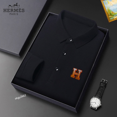 Cheap Hermes T-Shirts Long Sleeved For Men #1247173, $$40.00 USD On Hermes T-Shirts