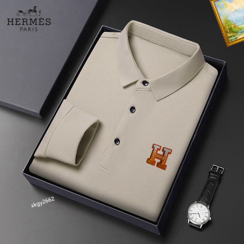 Cheap Hermes T-Shirts Long Sleeved For Men #1247176, $$40.00 USD On Hermes T-Shirts