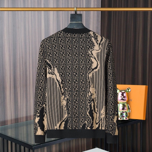 Replica Fendi Sweaters Long Sleeved For Men #1247735 $52.00 USD for Wholesale