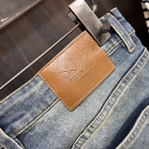 Replica Fendi Jeans For Men #1248568 $72.00 USD for Wholesale