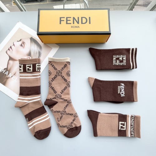 Replica Fendi Socks #1249025 $29.00 USD for Wholesale