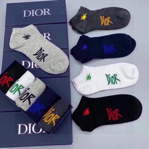 Replica Christian Dior Socks #1249192 $29.00 USD for Wholesale