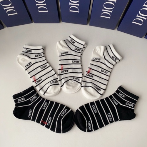 Replica Christian Dior Socks #1249252 $27.00 USD for Wholesale