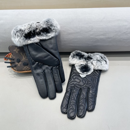 Replica Prada Gloves For Women #1249502 $56.00 USD for Wholesale