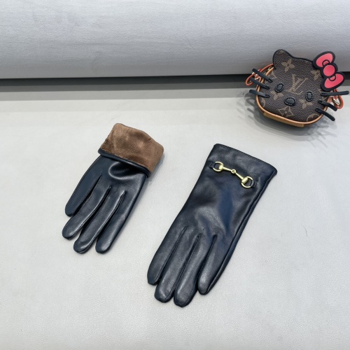 Replica Gucci Gloves For Women #1249606 $45.00 USD for Wholesale