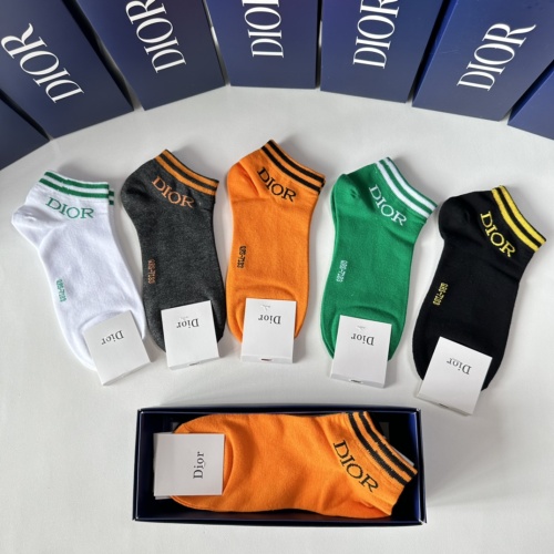 Replica Christian Dior Socks #1249873 $27.00 USD for Wholesale