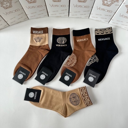 Replica Versace Socks #1249946 $27.00 USD for Wholesale