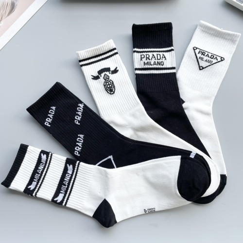 Replica Prada Socks #1250130 $29.00 USD for Wholesale