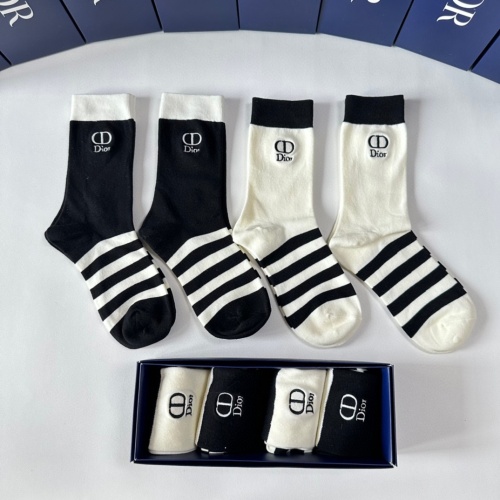 Replica Christian Dior Socks #1250309 $29.00 USD for Wholesale