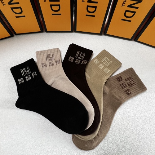 Replica Fendi Socks #1250324 $27.00 USD for Wholesale