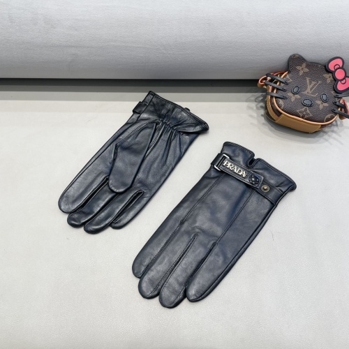 Replica Prada Gloves For Men #1250696 $48.00 USD for Wholesale