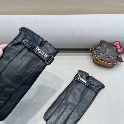 Replica Prada Gloves For Men #1250696 $48.00 USD for Wholesale