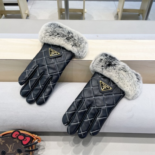 Replica Prada Gloves For Women #1250697 $52.00 USD for Wholesale