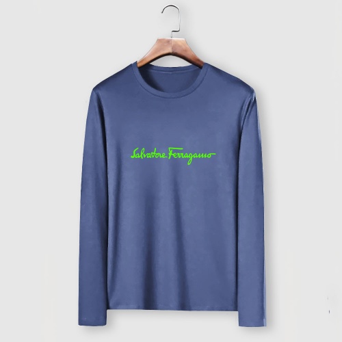 Cheap Salvatore Ferragamo T-Shirts Long Sleeved For Men #1250787, $$29.00 USD On Salvatore Ferragamo T-Shirts