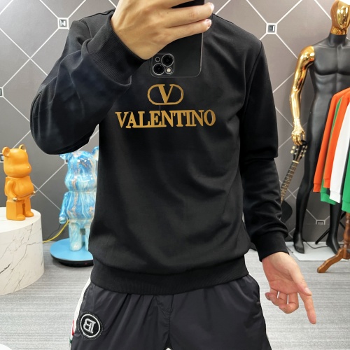 Replica Valentino Hoodies Long Sleeved For Men #1251105 $45.00 USD for Wholesale