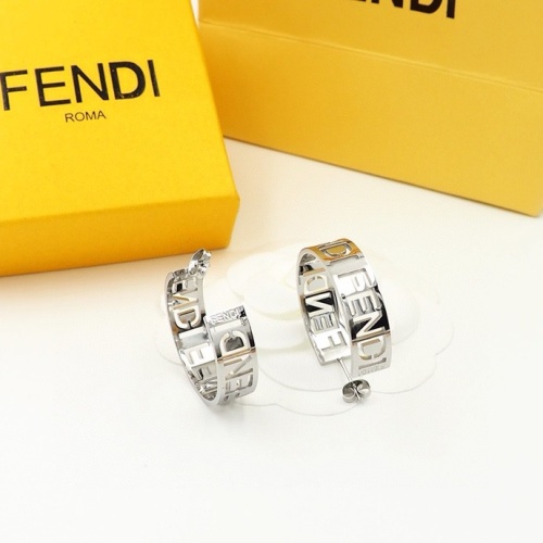 Replica Fendi Earrings For Women #1251617 $32.00 USD for Wholesale