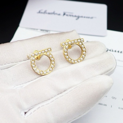 Replica Salvatore Ferragamo Earrings For Women #1252085 $23.00 USD for Wholesale