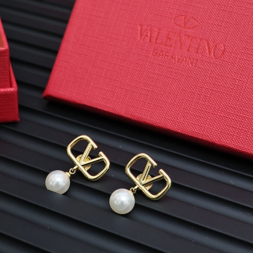 Replica Valentino Earrings For Women #1252132 $25.00 USD for Wholesale