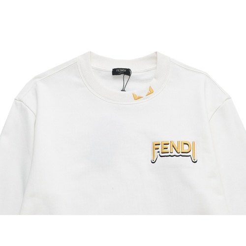 Replica Fendi Hoodies Long Sleeved For Unisex #1252258 $52.00 USD for Wholesale