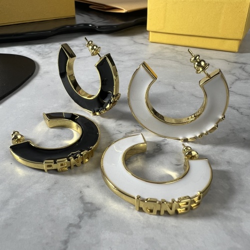 Replica Fendi Earrings For Women #1252704 $38.00 USD for Wholesale