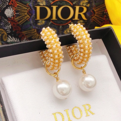 Replica Christian Dior Earrings For Women #1252957 $29.00 USD for Wholesale